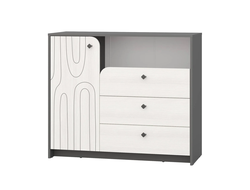 Молодежная МАРТИ - Комод с дверкой и тремя ящиками
