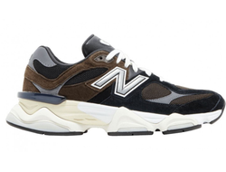 New Balance 9060 Brown Black (Экозамша) фото