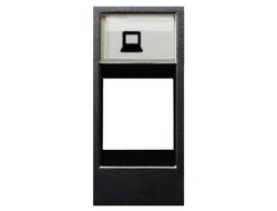 Накладка интернет розетки, 1 модуль, антрацит - ABB - Zenit - N2118.1 AN - 2CLA211810N1801