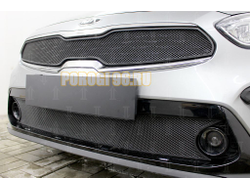 Защита радиатора KIA Cerato 2018- black низ