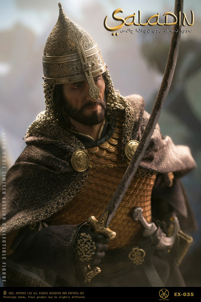 Саладин, Салах ад-Дин ("Царствие Небесное") - Коллекционная ФИГУРКА 1/6 "Nothing, Everything” Saladin Fine copper handmade armor (EX035) - POPTOYS