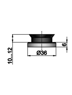 A501 Коннектор манет с зенковкой без регулировки 6 мм