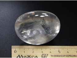 Кварц лунный "Джиразоль", галтовка крупная, Мадагаскар (51*42*26 мм, 82 г) №23176
