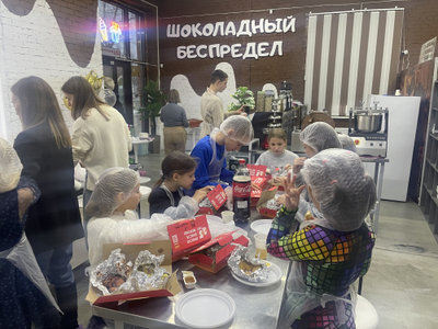 День рождения на шоколадной фабрике или групповой мастер-класс