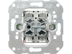 Gira 015500, Вставка двухклавишного кнопочного переключателя без фиксации