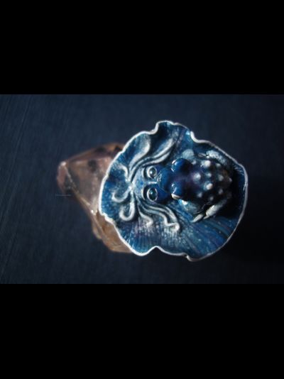 &quot;Сулу, Царевна Морской Пучины&quot;, кольцо-лягушка (скульптурная миниатюра)