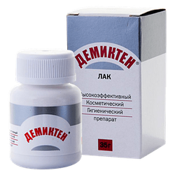 демиктен противогрибковый лак