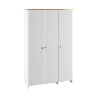 Теодора Шкаф 3Д Белый/Дуб крафт