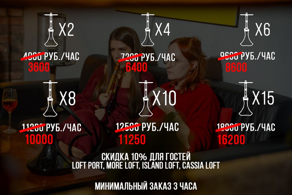 Скидка 10% на кальянный кейтеринг от Smoke Pride для клиентов UNO EVENT – новые цены на услугу.