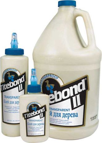 TITEBOND II TRANSPARENT PREMIUM WOOD GLUE 3,78 л.