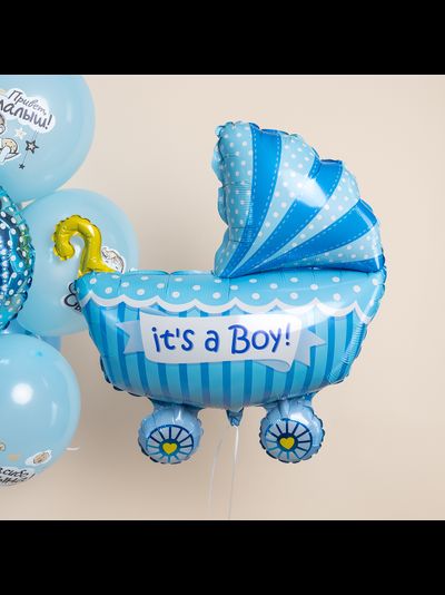 Воздушный шар Коляска Это мальчик