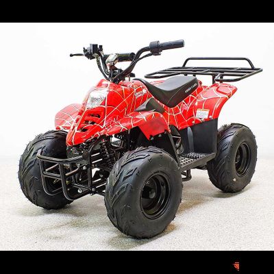 Квадроцикл GreenCamel Gobi K51 (30Ah 36V 800W R7 Цепь) быстросъем, ножной тормоз, красный паук