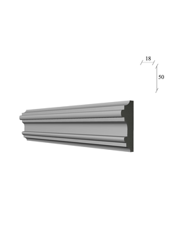 молдин для стен лепнина из гипса МЛ-02