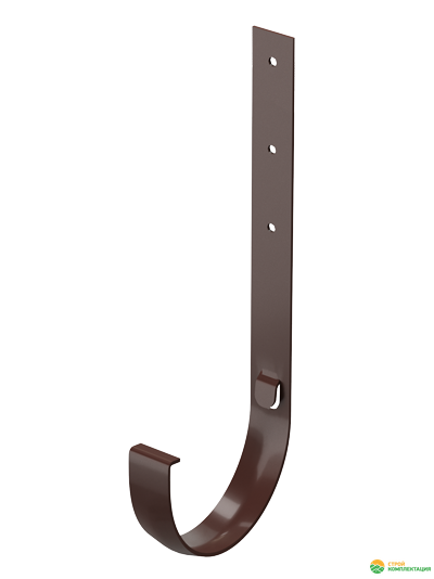 Кронштейн желоба Docke Standard Ø120 мм металлический, цвет: Тёмно-коричневый