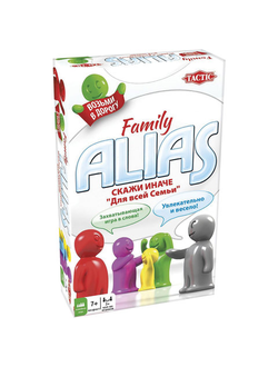 Игра настольная "Alias "СКАЖИ ИНАЧЕ. Для всей семьи", компактная версия, TACTIC, 53374