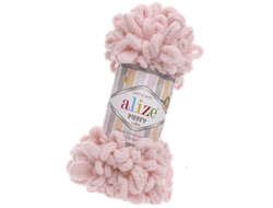 Puffy (Alize)  пряжа цвет пудра № 161