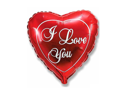 Сердце I Love you (Размер шара 45 см)