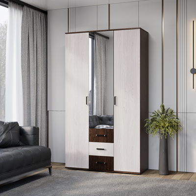 Шкаф 3-х створчатый Белла венге/ясень белый (БТС)