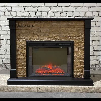 Электрокамин Моника BL M4 с очагом Sparta 25.5 LED