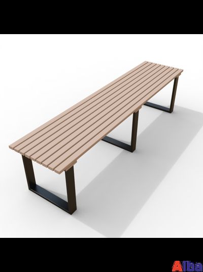 Скамейка парковая без спинки банкетка