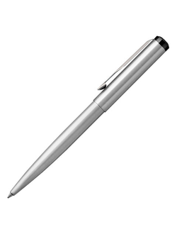 Ручка шариковая PARKER "Vector Stainless Steel CT", корпус серебристый, детали из нержавеющей стали, синяя, 2025445