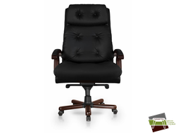 Кресло Sumon XXL, кожа/кож.зам черный