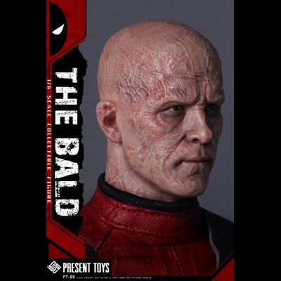 Скульпт (голова) Дэдпул без маски ("Дэдпул и Росомаха") - 1/6 The Bald (PT-SP88) - PRESENT TOYS