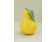 Груша с листом (жёлтая)