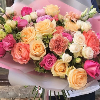 Букет "Розовая пудра"