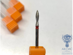 Фреза алмазная "Пламя" 240 021R красная