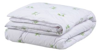 Одеяло в сатине теплое (наполнитель бамбук), р-р: 110*140см.