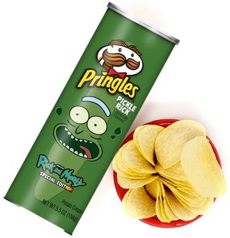 Pringles Pickle Rick Special Edition 158g (14 шт)