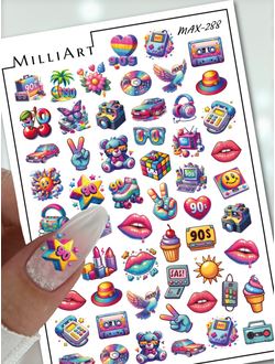 Слайдер-дизайн MilliArt Nails MAX-288
