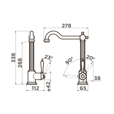 Смеситель OMOIKIRI TOSHIMA