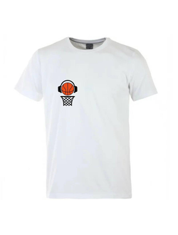 Футболка повседневная белая Basketball