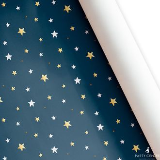 Бумага подарочная "Звезды"  60 *87,5 см