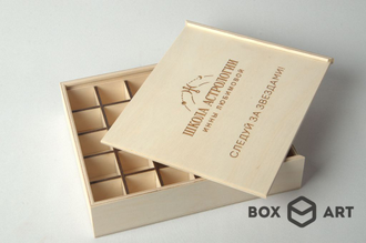 фанерные коробки для подарков на заказ, производство деревянных шкатулок опт, коробки пеналы срочно