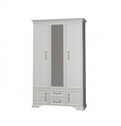 Шкаф распашной ШР-3 "Грация" с зеркалом и выдвижными ящиками (Браво мебель)