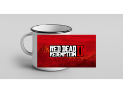 Кружка металлическая эмалированная RED DEAD REDEMPTION 2,РЕД ДЕАД РЕДЕМПТИОН 2  №9