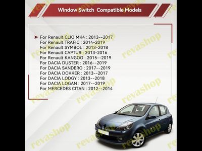 Кнопки управления стеклоподъемниками Renault 254117873R