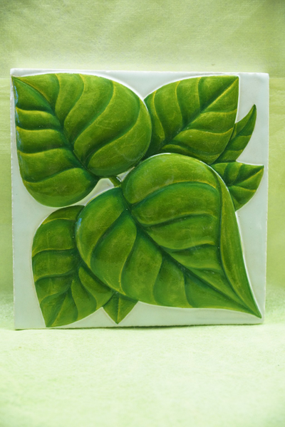 Изразцовая плитка "Подсолнухи" // 15*15