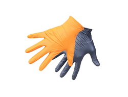 Нитриловые перчатки ROXPRO черные/оранжевые  размер L 1пар