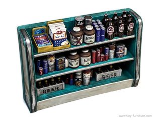 Grocery stand with supplies (PAINTED)