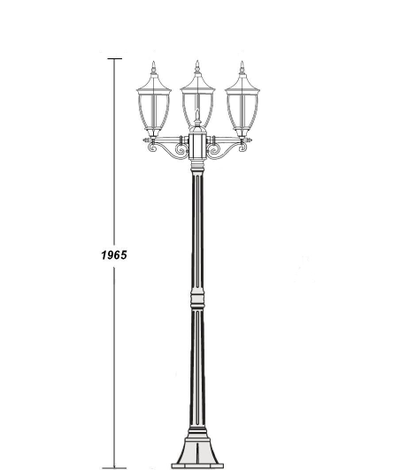 Садово-парковый светильник серии  Coventry 3