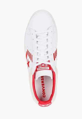 Кеды Converse Pro Leather Hacked низкие цвет красно-белый