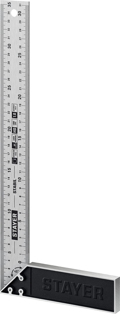 Столярный угольник STAYER 350 мм, Professional