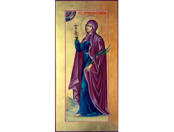 Мария Азийская, Святая мученица. Рукописная мерная икона.