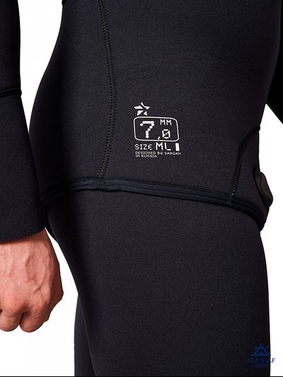 Гидрокостюм неопрен 9мм Sargan "СИВУЧ 2.0" р.ML-50