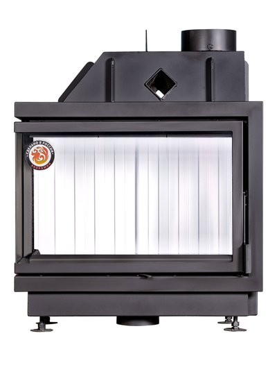 Каминная топка Альфа 800 L/LB два стекла левая, Экокамин (Россия)