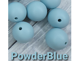 Бусина 15мм - Powder Blue